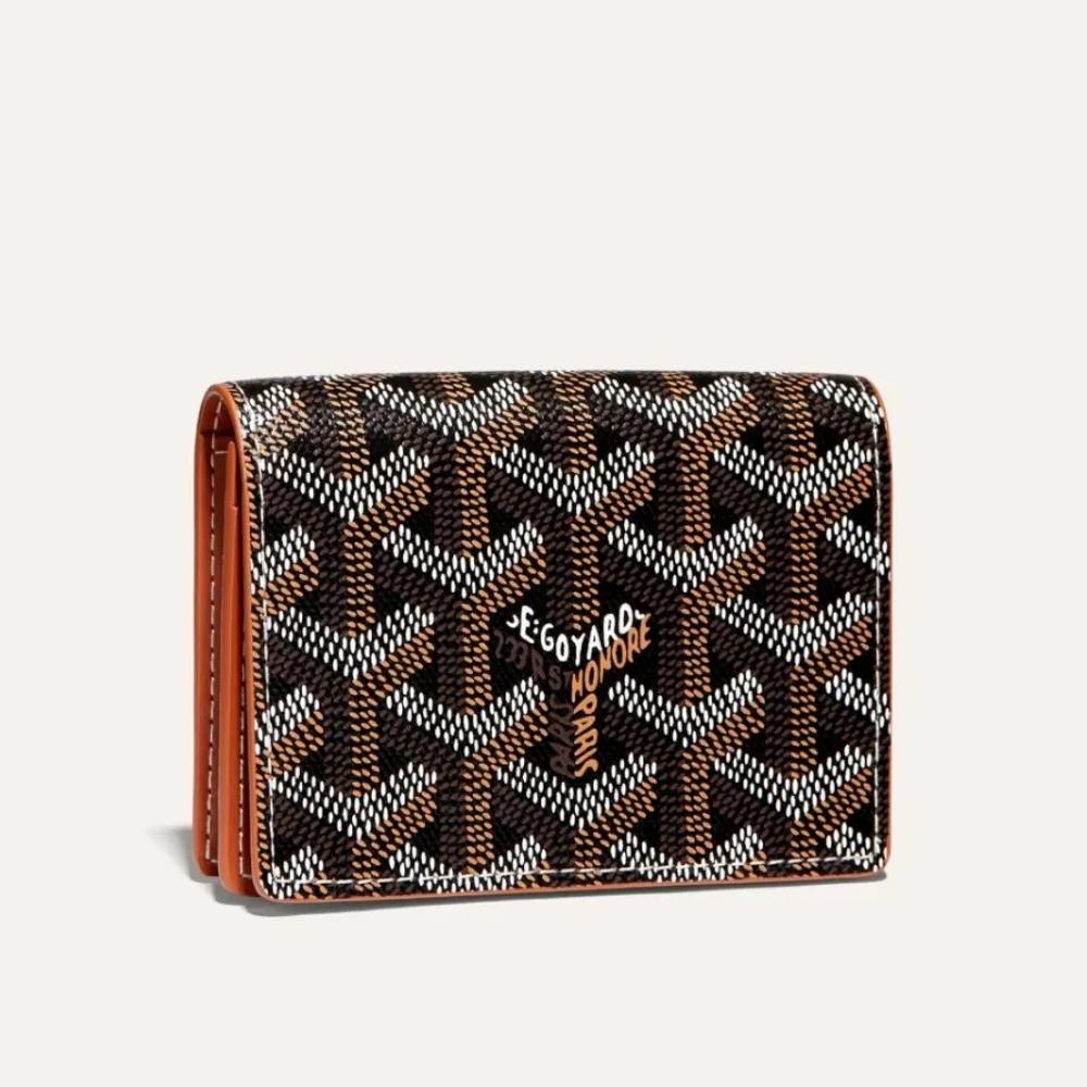 GOYARD Goyardine Canvas Card Holder Unisex Business Card Wallet