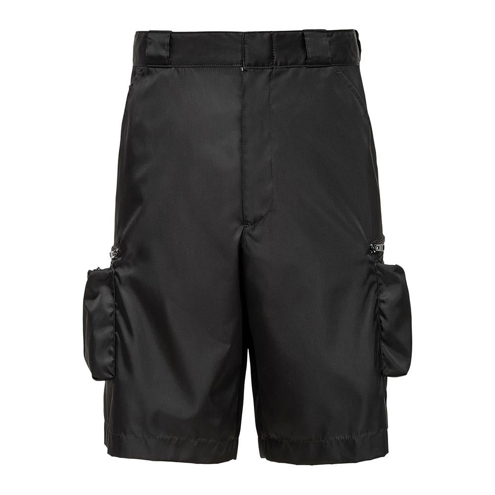 PRADA Re-Nylon Pocket Black Shorts