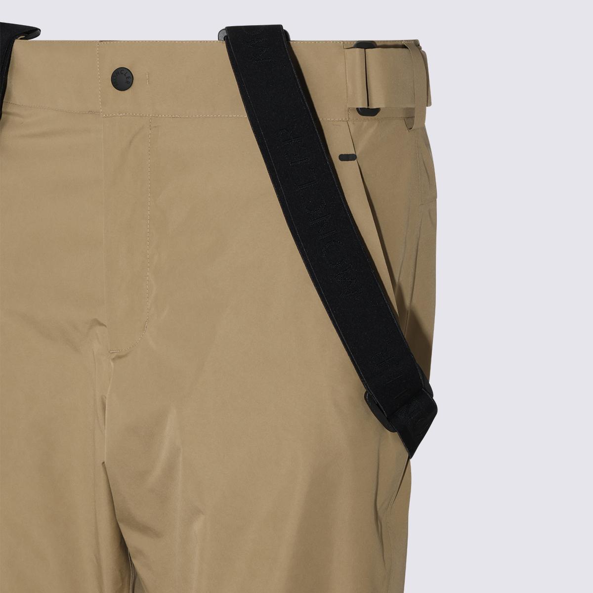 Moncler Wool Blend Cropped Trousers Men Black