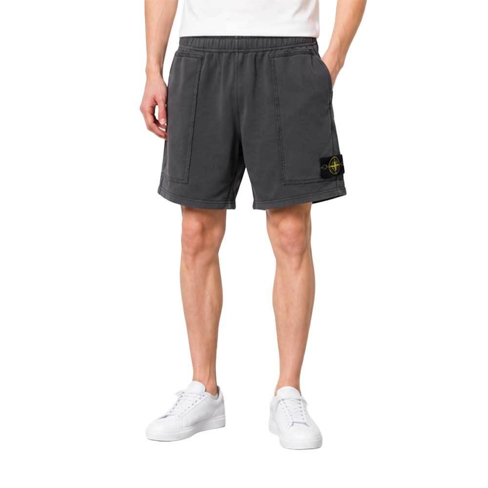 STONE ISLAND Grey Jogger Sweat Shorts Men 6200022