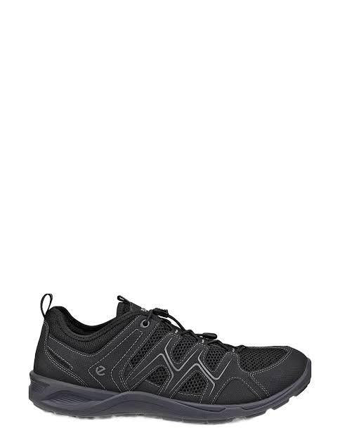 ecco Black Leather Low-Top Sneakers for Men 825804 51094