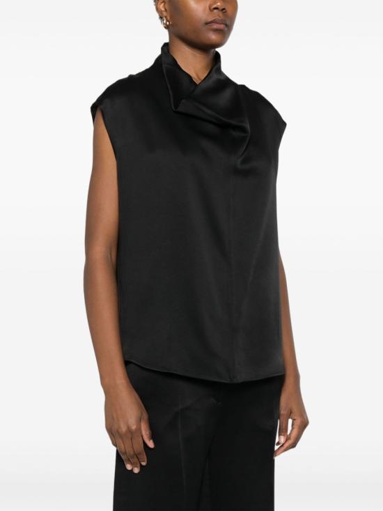 Toteme Black Sleeveless T-Shirt 251WRT0460FB0344001