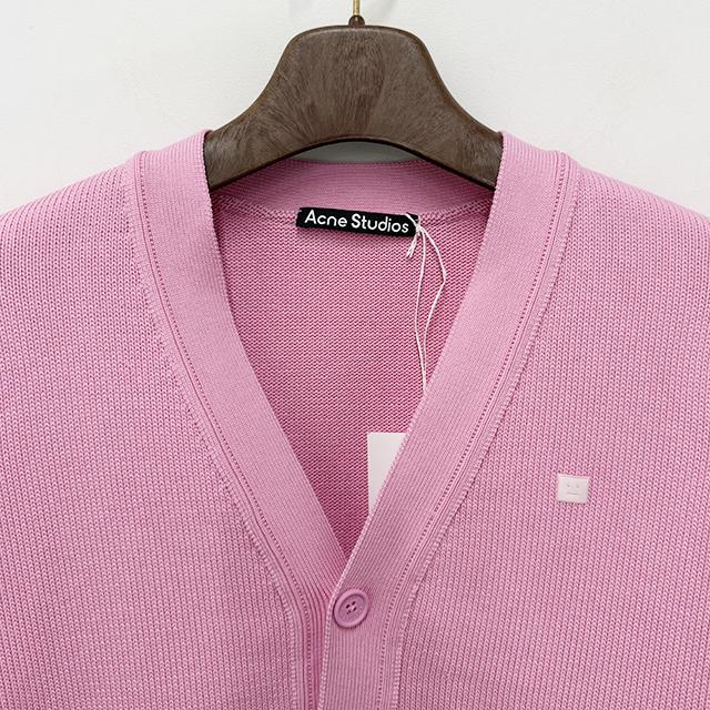 Acne Studios Face Logo V-Neck Cardigan Unisex Knit C60104 DRM