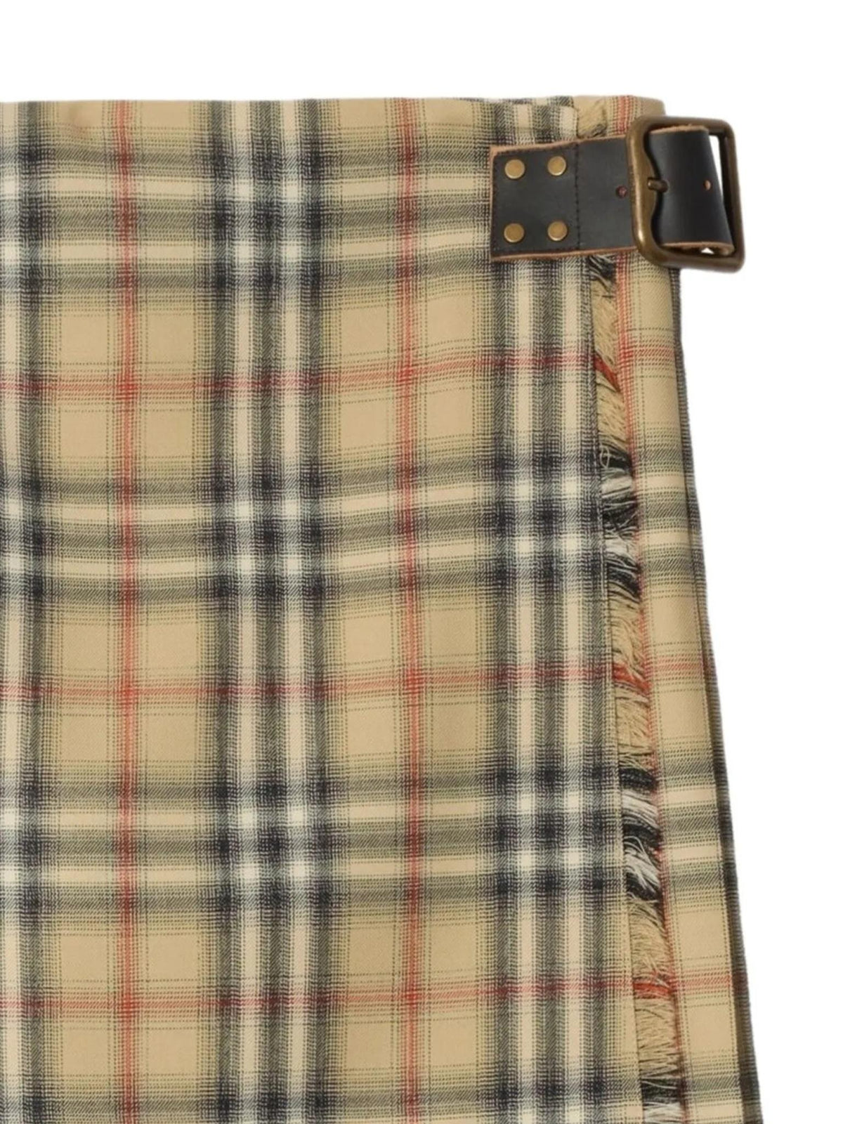 BURBERRY Mini Skirt Women’s Classic Wool Blend Short Skirt