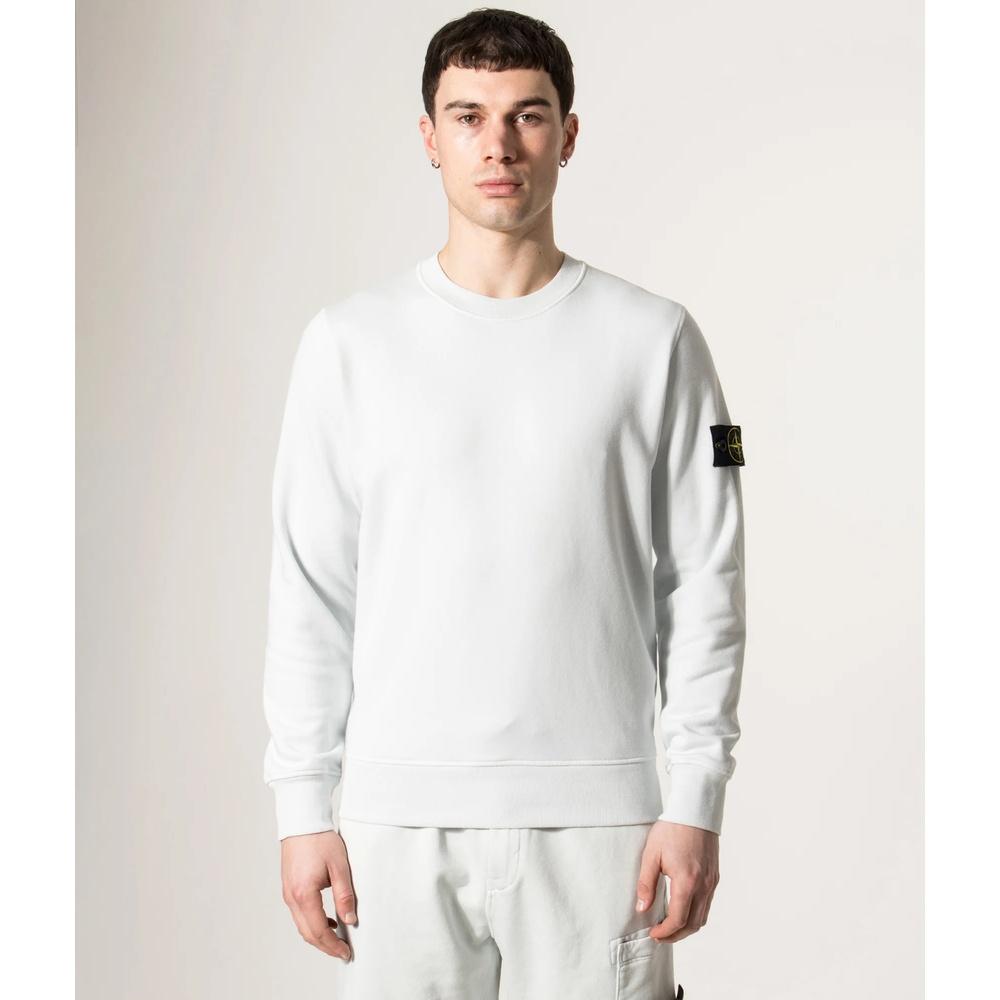 STONE ISLAND Cotton Fleece Crewneck Sweatshirt Men’s Navy