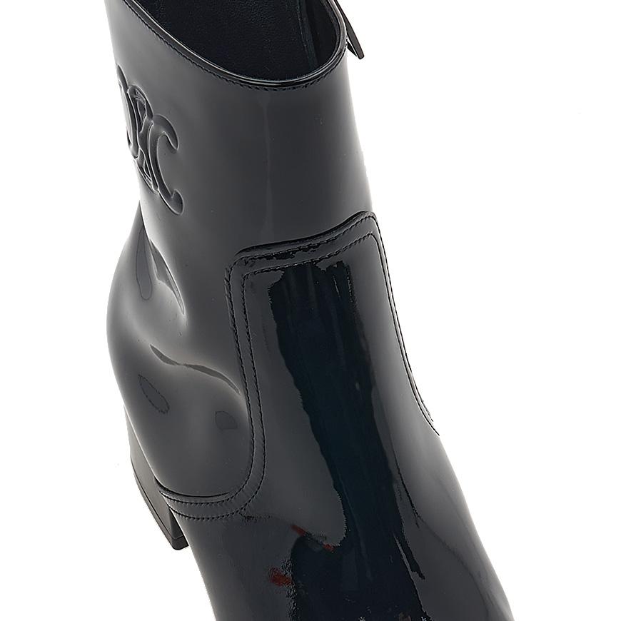 CELINE Women’s Patent Leather Ankle Boots 360484582C 38NO