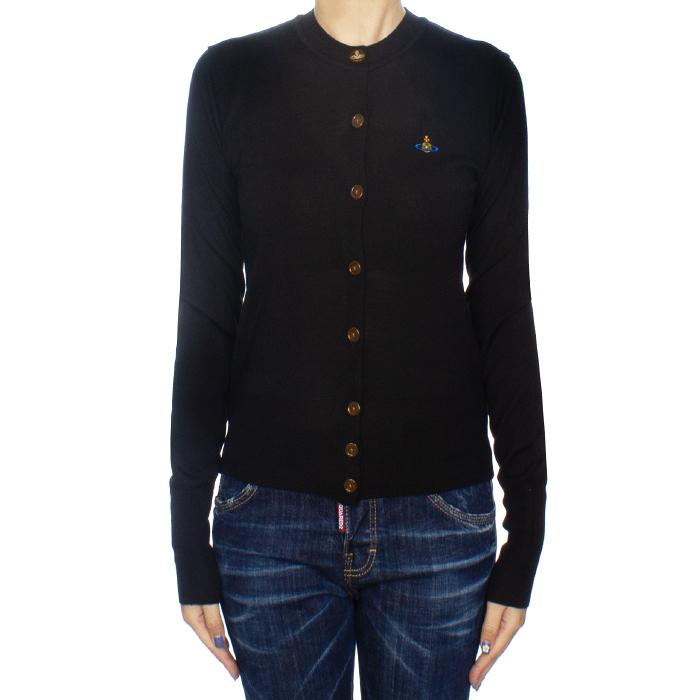 Vivienne Westwood Wool Silk Bea Cardigan Black