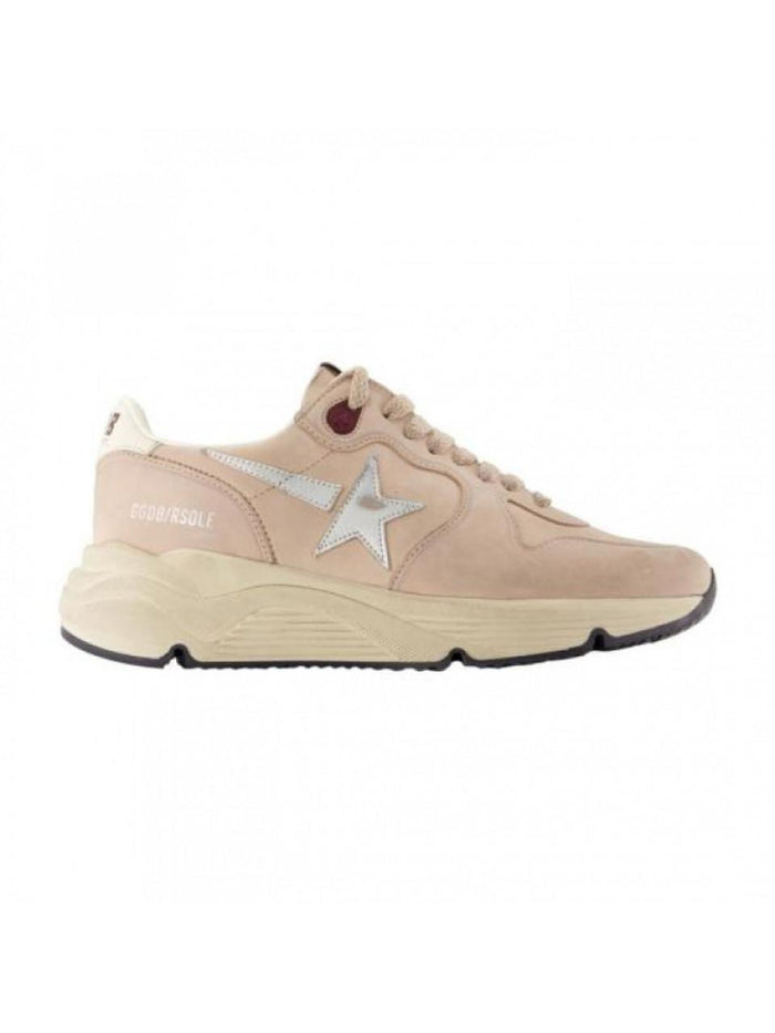 GOLDEN GOOSE Running Sole Leather Star Low-Top Sneakers White