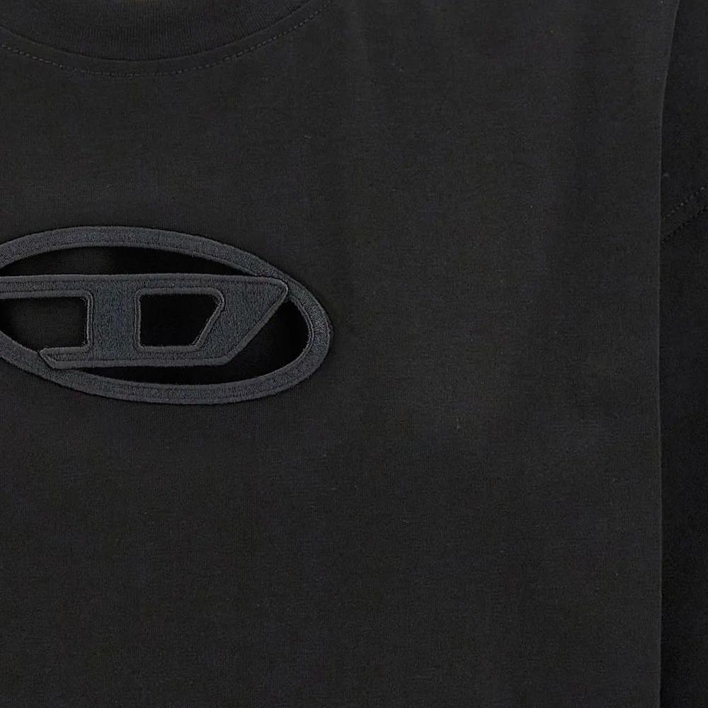 DIESEL Logo Crop T-Shirt White Women’s Cotton Top A15096 0NIAX 9XX