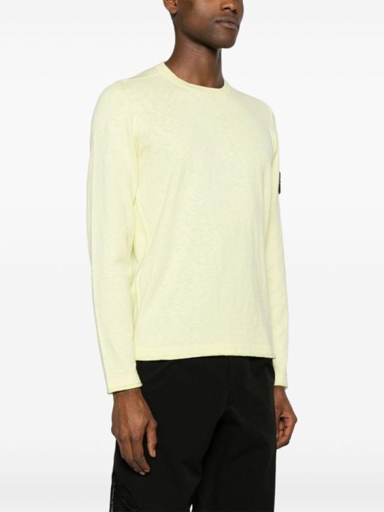 STONE ISLAND Lemon Crewneck Knit Sweater for Men 8015502 B0 V0031