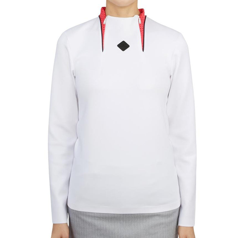 J LINDEBERG Women’s Golf Long Sleeve T-Shirt White