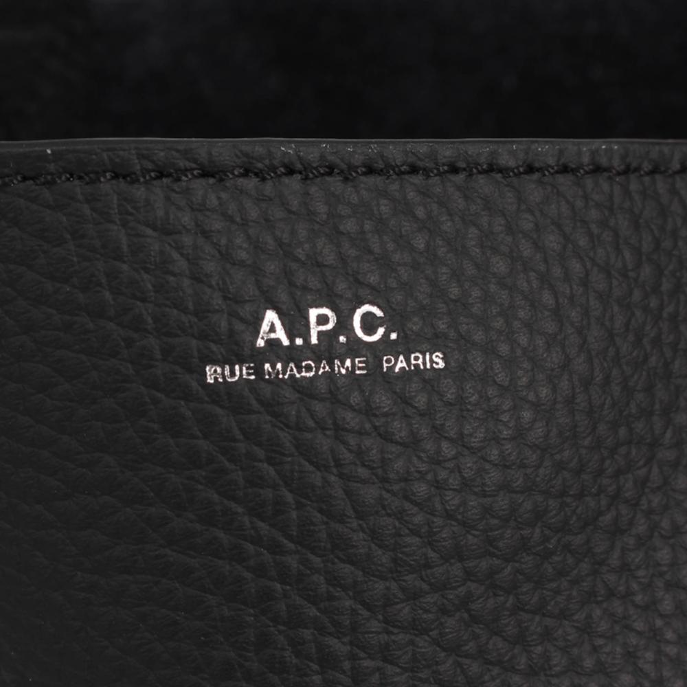 A.P.C. Black Canvas Myko Small Crossbody Tote Bag M61667 LZZ