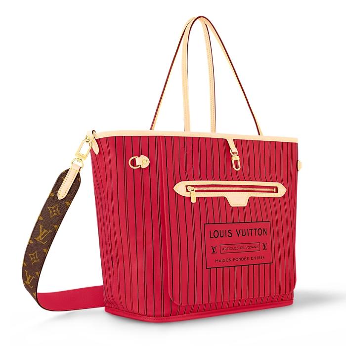 Louis Vuitton Neverfull Bandouliere Inside Out MM Shoulder Bag M12096