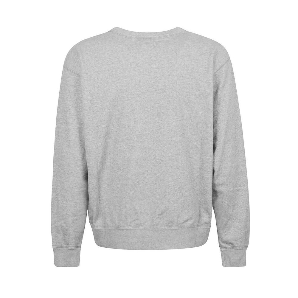 Isabel Marant Velvet Logo Crewneck Sweatshirt Gray Men