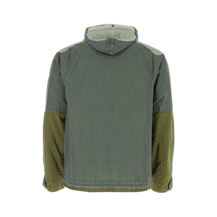 CP Company Mixed Fabric Goggle Jacket Green Men’s