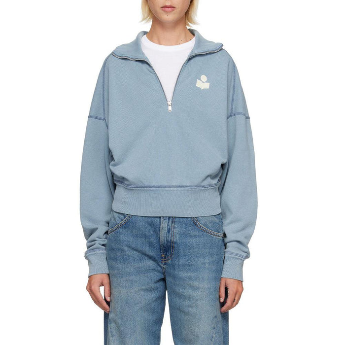 Isabel Marant Women’s Half-Zip Sweatshirt Beige