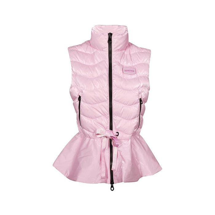 Duvetica Light Pink SAMONA Waist Drawstring Puffer Vest