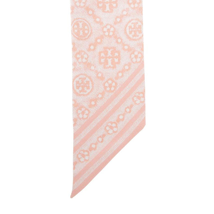 Tory Burch T Monogram Floral Silk Scarf