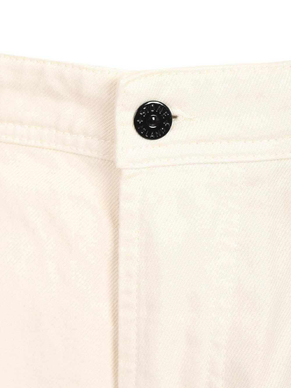 STONE ISLAND Black Denim Cropped Jeans Men