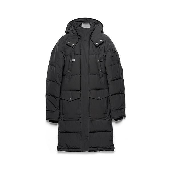 Moose Knuckles Women’s Long Down Puffer Coat Black