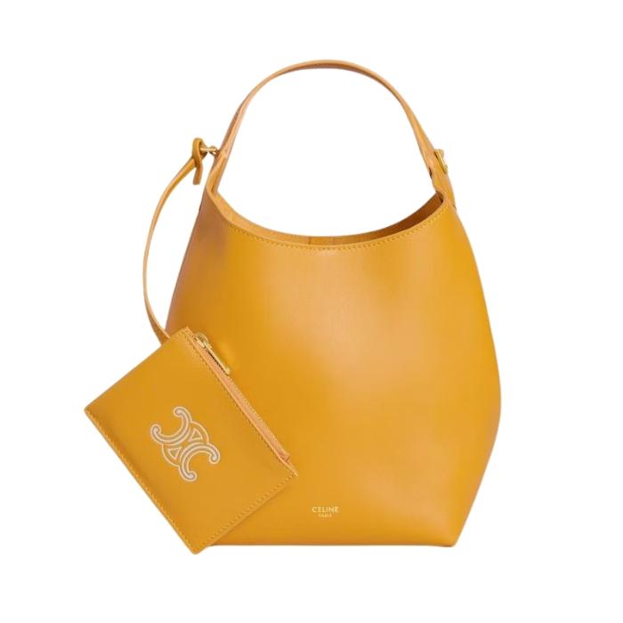 CELINE Small Hobo Bag Soft Supple Calfskin Shoulder Bag