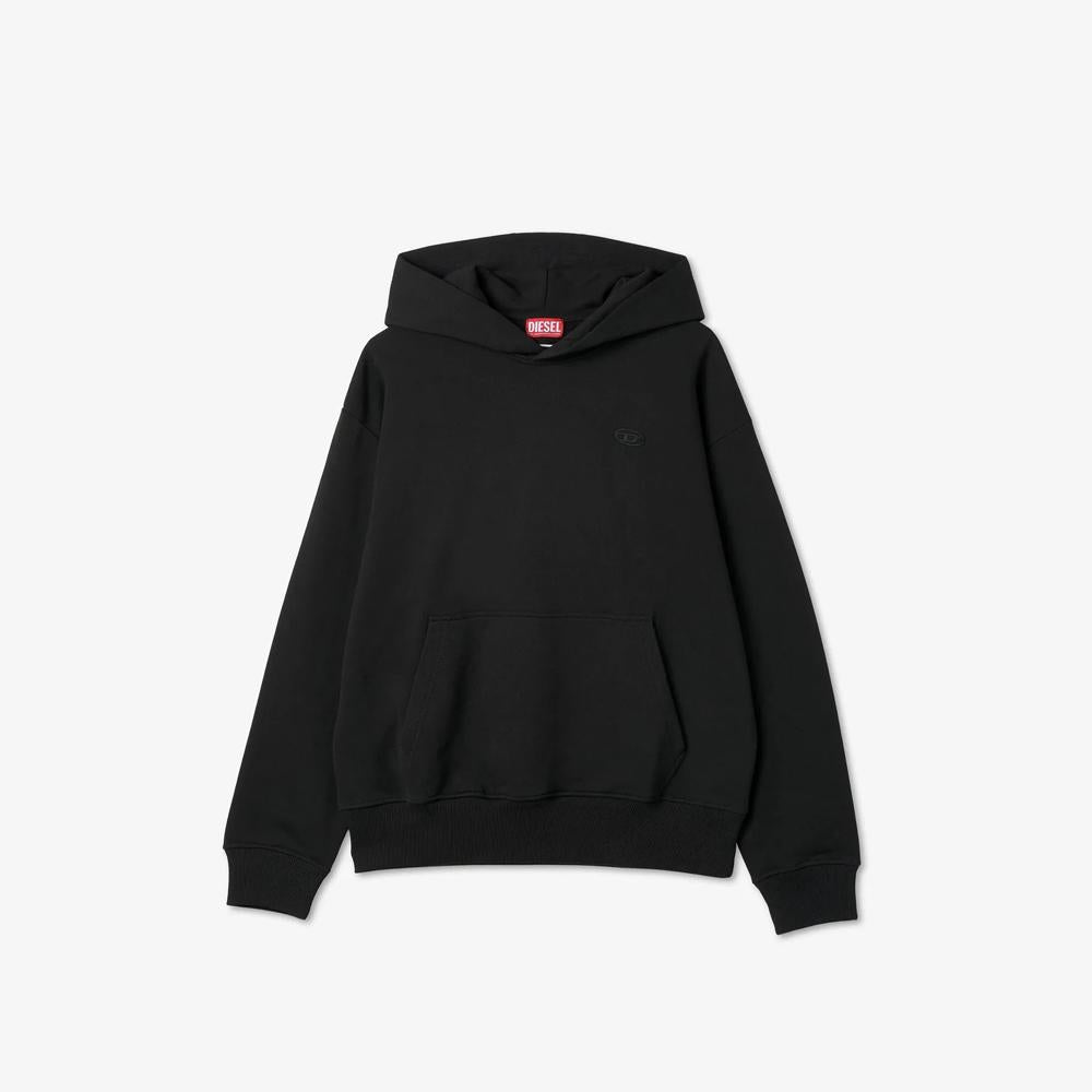 DIESEL Black S-Max Graphic Logo Hoodie Unisex