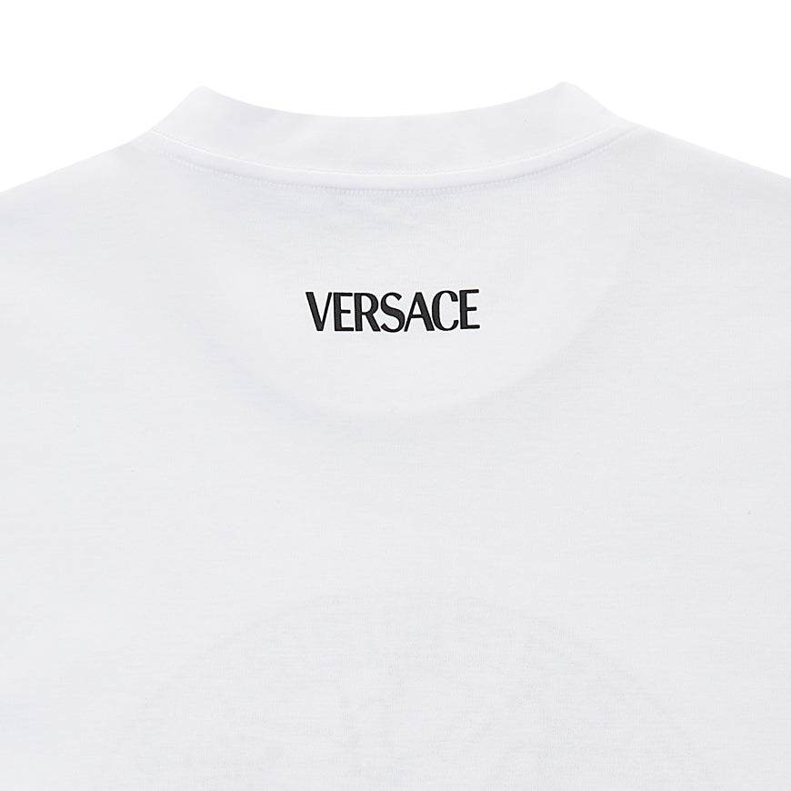 Versace Medusa Crop Short Sleeve T-Shirt White Women’s