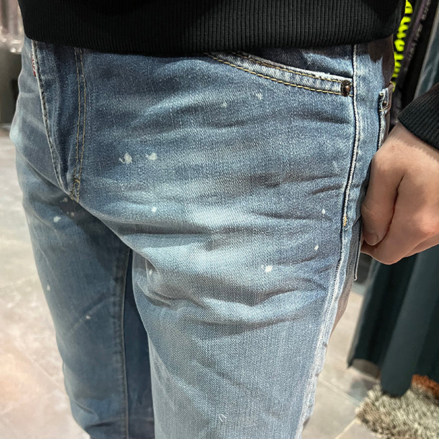 Dsquared2 Cool Guy Mon Pull Blue Denim Jeans for Men