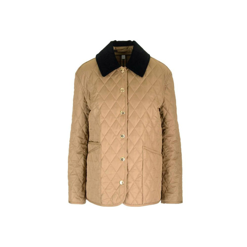 BURBERRY Camel Quilted Jacket Women’s