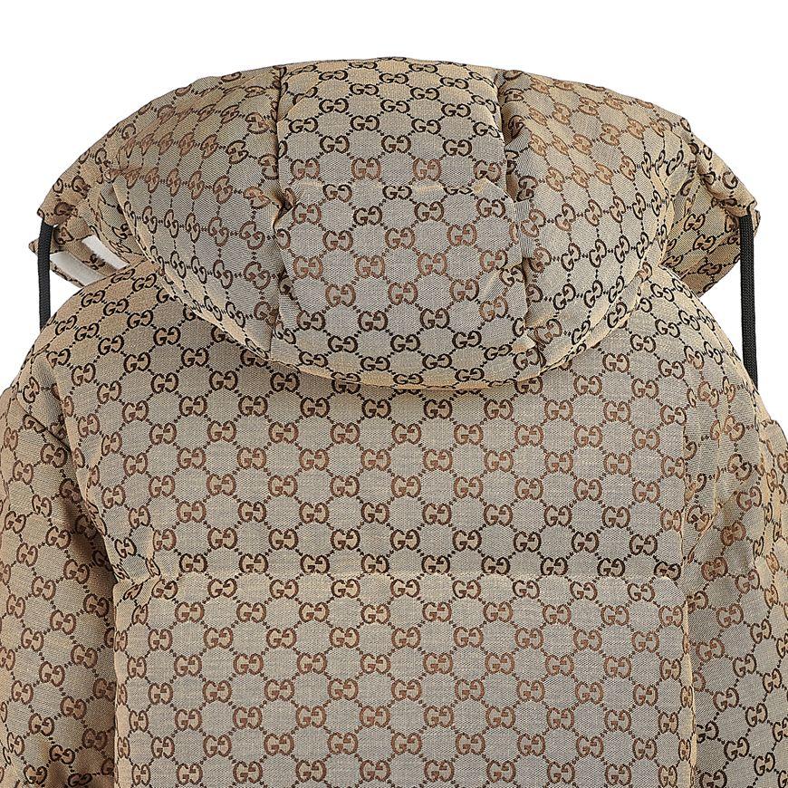 GUCCI Women's GG Cotton Canvas Puffer Jacket 717558 Z9AAR 2184