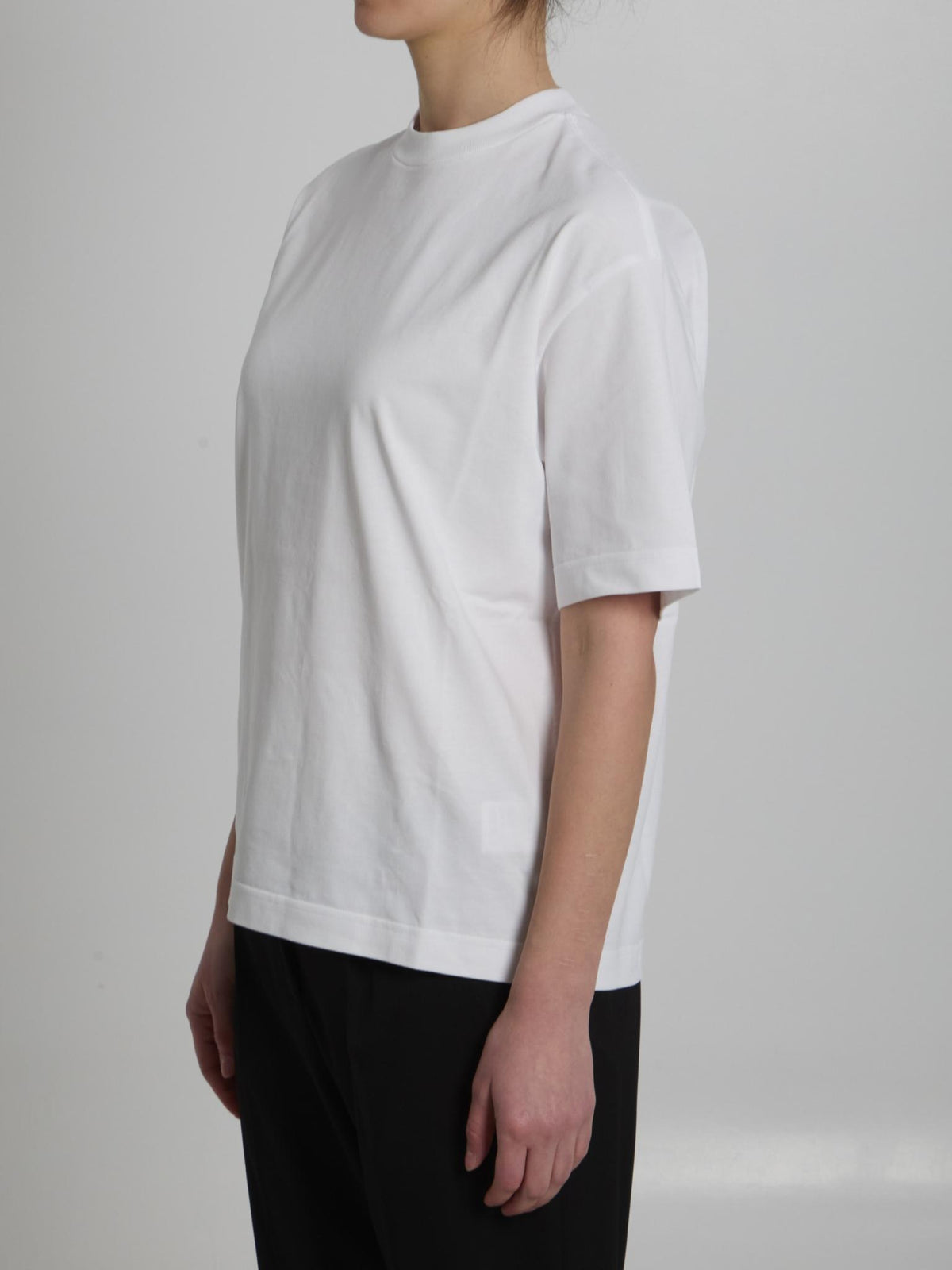 Bottega Veneta Black Cotton Short Sleeve T-Shirt