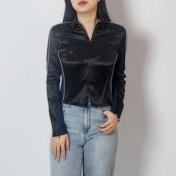 DIESEL Women’s C LORY Zip-Up Cropped Jacket Black