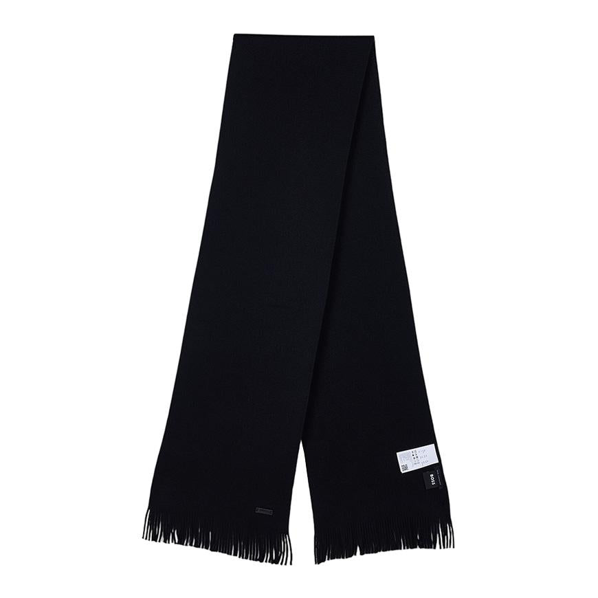HUGO BOSS Men’s Virgin Wool Knit Scarf 50495340 001