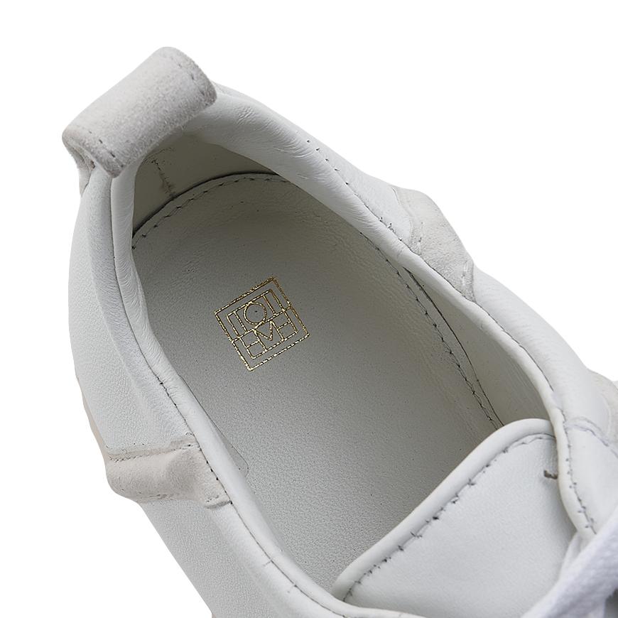 Toteme Women’s Leather Low-Top Sneakers White