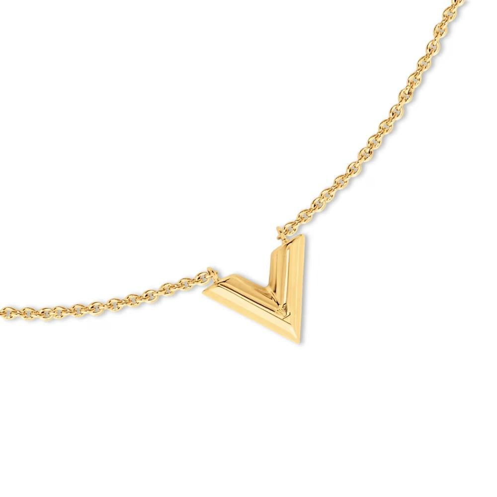 Louis Vuitton Essential V Women’s Necklace Gold Silver M00857 M63197