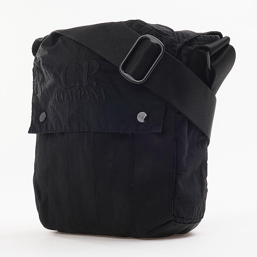 CP Company Paper Touch Shoulder Bag Black Crossbody for Men
