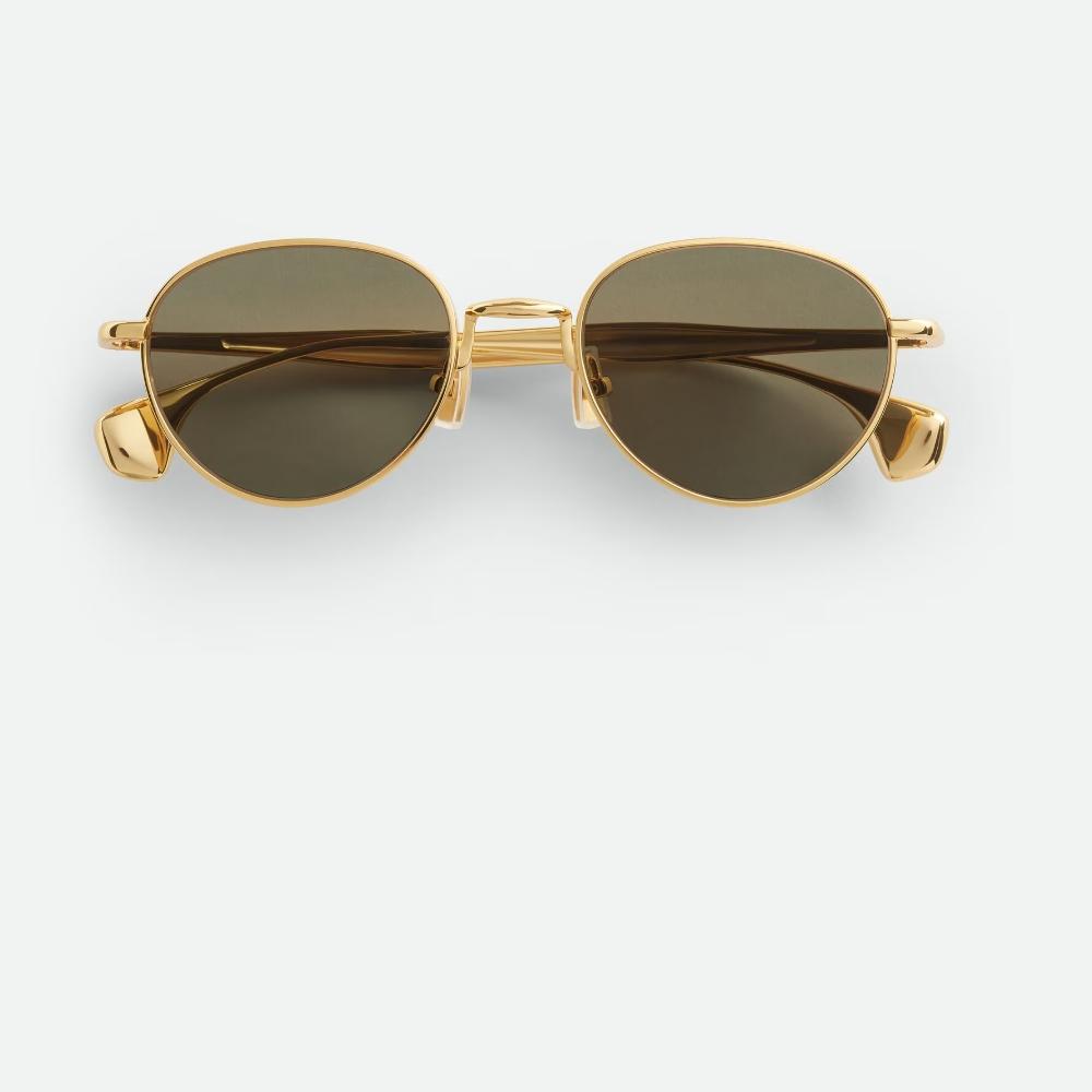 Bottega Veneta Black Grey Pantos Sunglasses