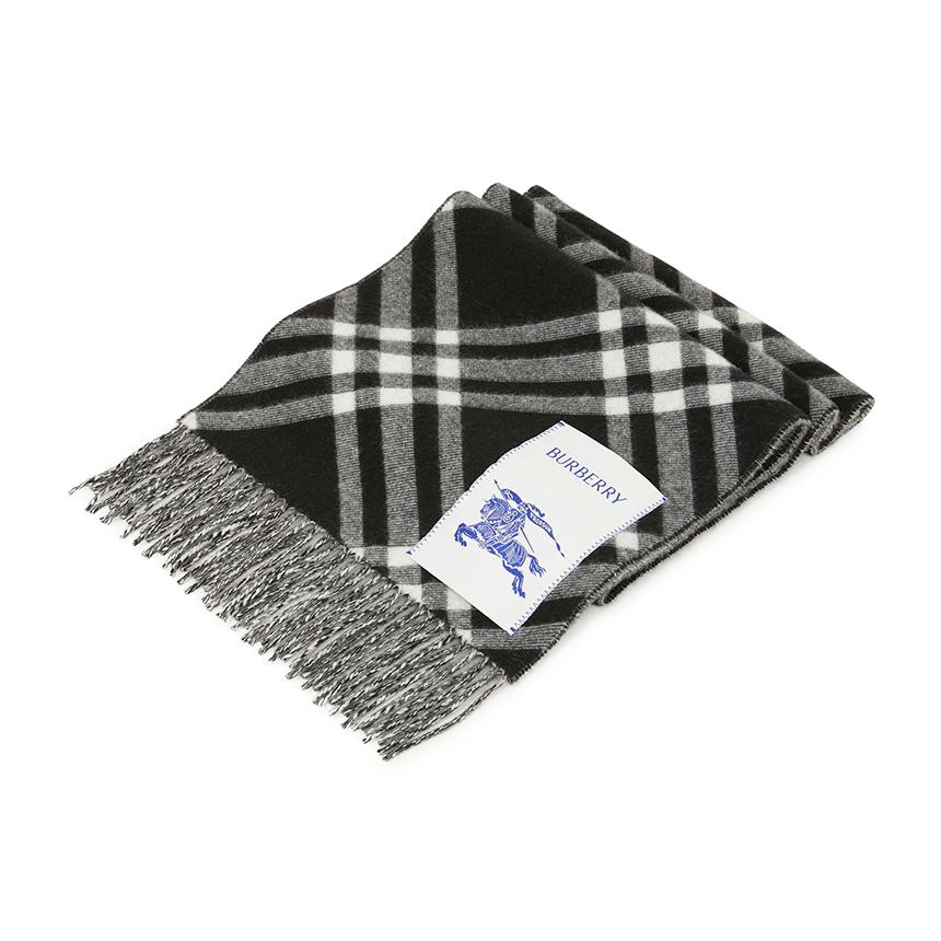 BURBERRY Checked Cashmere Scarf Unisex