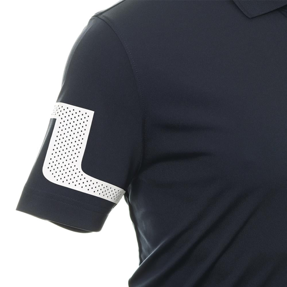 J LINDEBERG Heath Logo Embroidered Polo Shirt Navy Men's