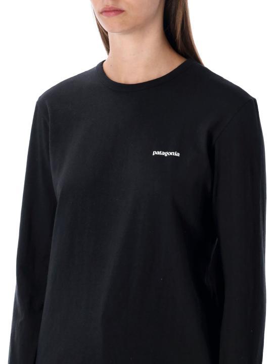 patagonia Black Long-Sleeve T-Shirt Women’s Cotton Crewneck Top 37603 BLK