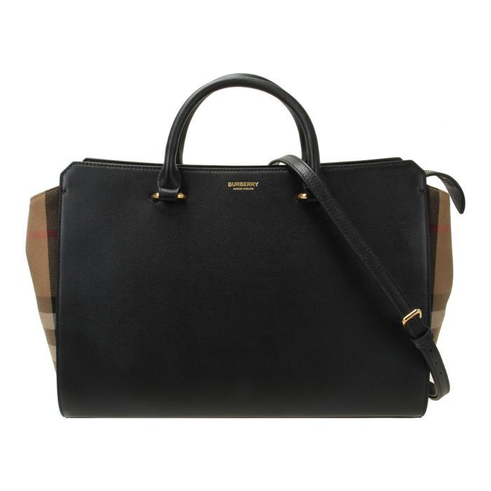BURBERRY Banwell House Check Medium Tote Bag