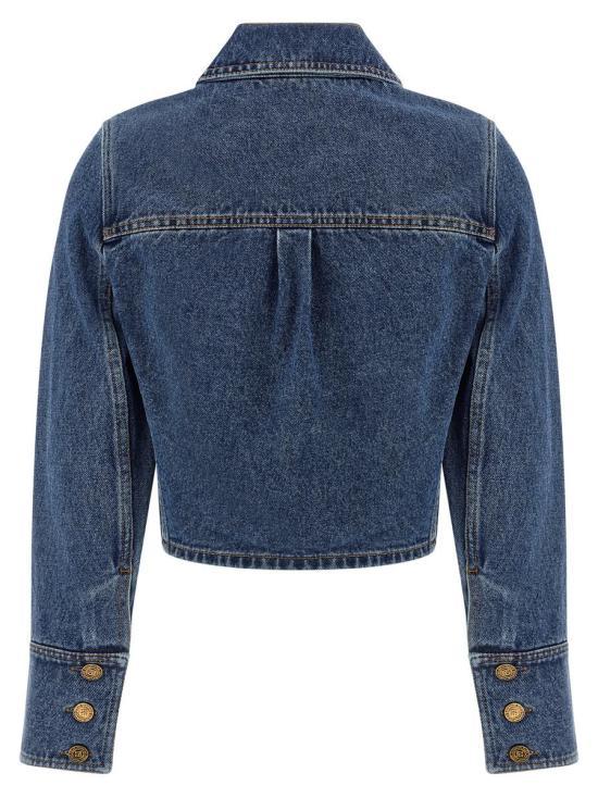 Balmain Dark Blue Denim Jacket Women’s GF1TC215DG086EX