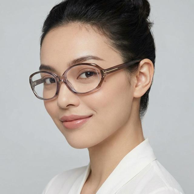 TOM FORD Unisex Clear Acetate Fashion Eyeglass Frames TF5186 080