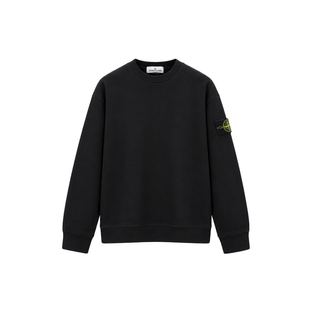 STONE ISLAND Light Cotton Sweatshirt Black Patch Logo L2S156100057 S0B50 V0029