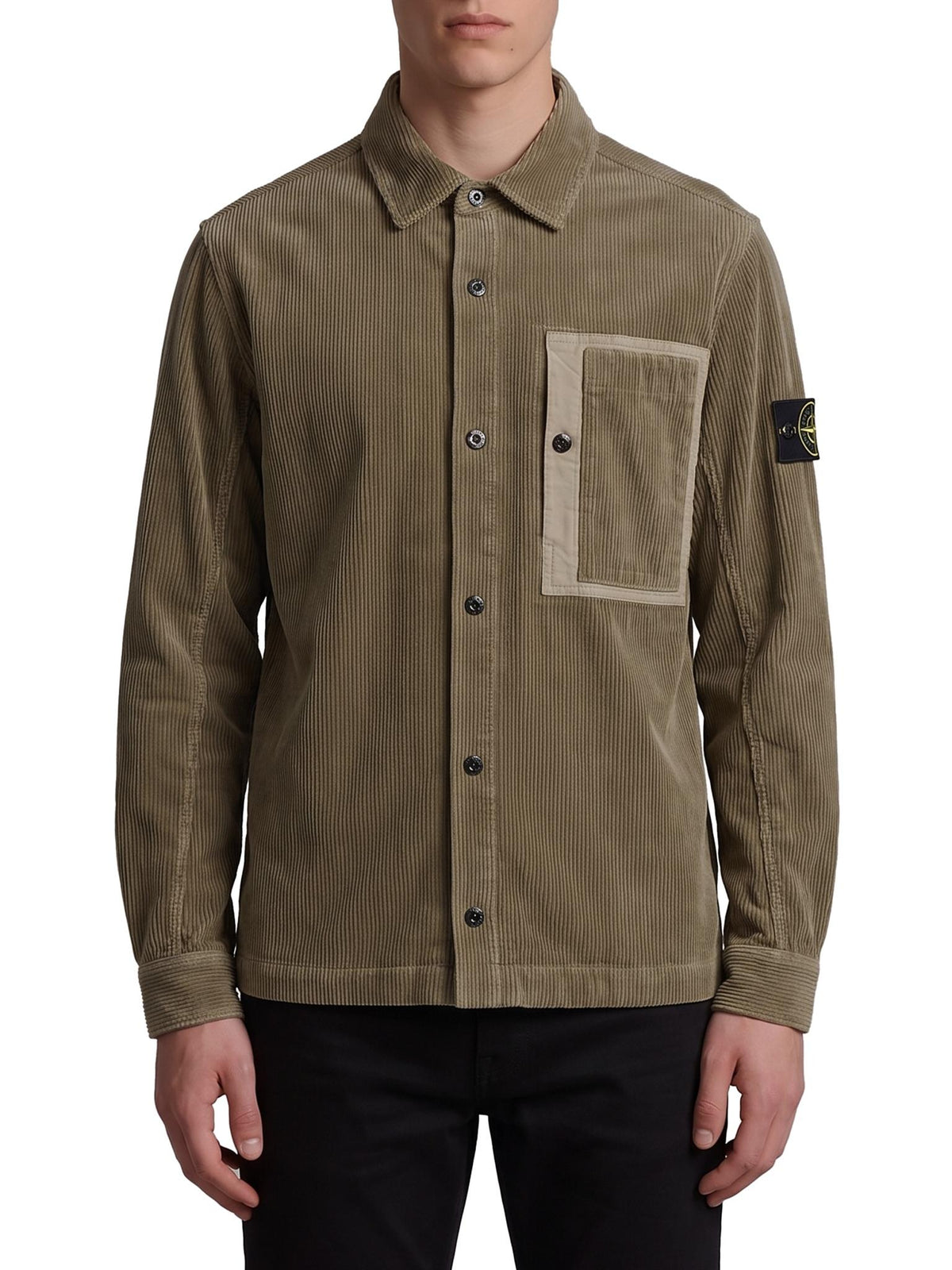 STONE ISLAND Green Nylon Bomber Jacket for Men