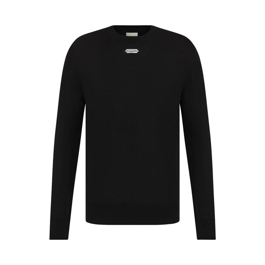 DIOR MEN Paris Label Crewneck Knit Sweater for Men 543M620A2019 900
