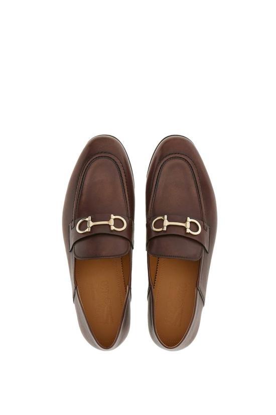 Ferragamo Leather Loafers Men’s Brown 020990757633 DOM