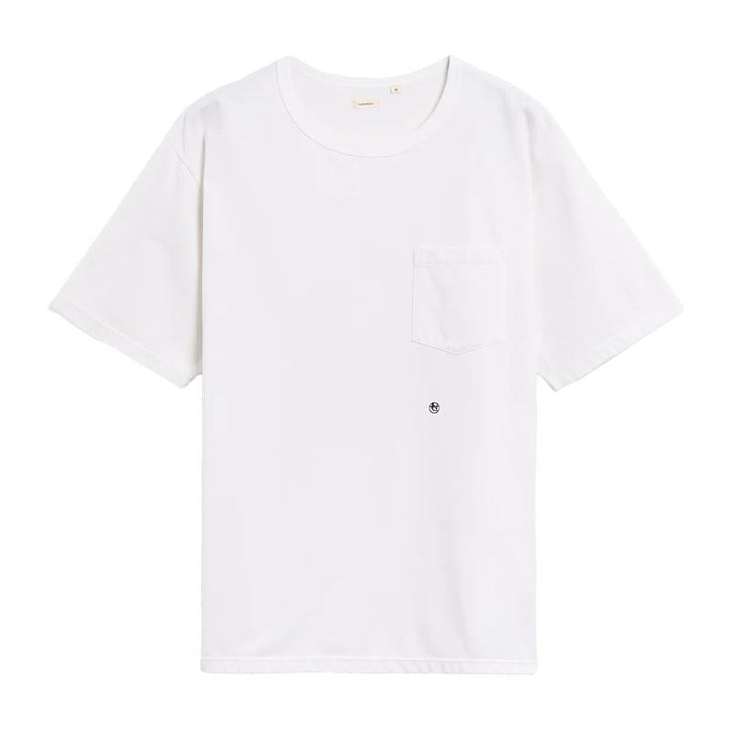 nanamica Coolmax Jersey White Men's Short Sleeve T-Shirt