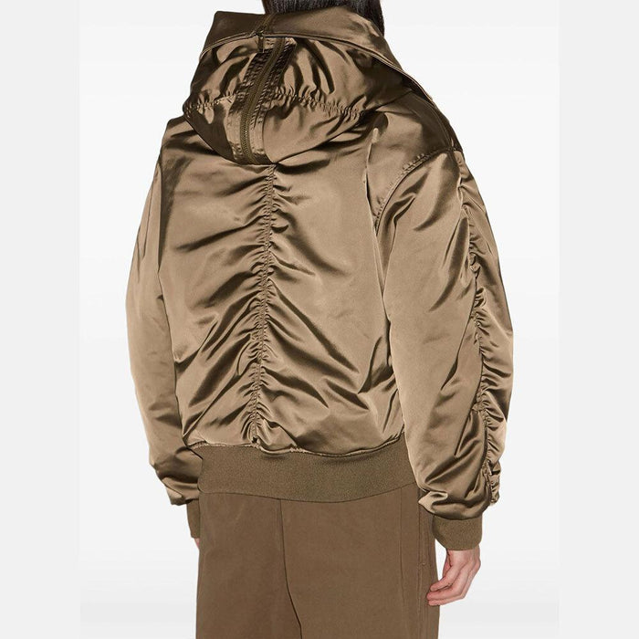 Isabel Marant Quilted Satin Jacket Khaki Men’s MA0446HA
