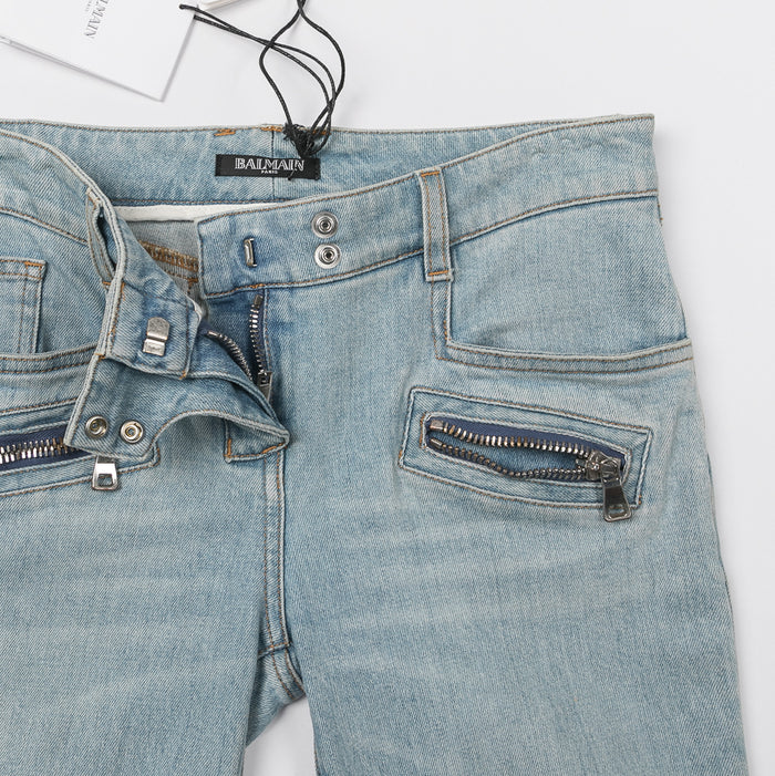 Balmain Blue Denim Jeans Women’s Pants